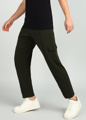 Men's Casual Joggers - Olive Green